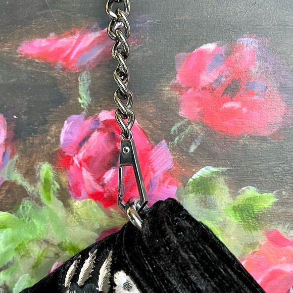 Rebecca Minkoff Embroidered Velvet Crossbody - Picture 9 of 10